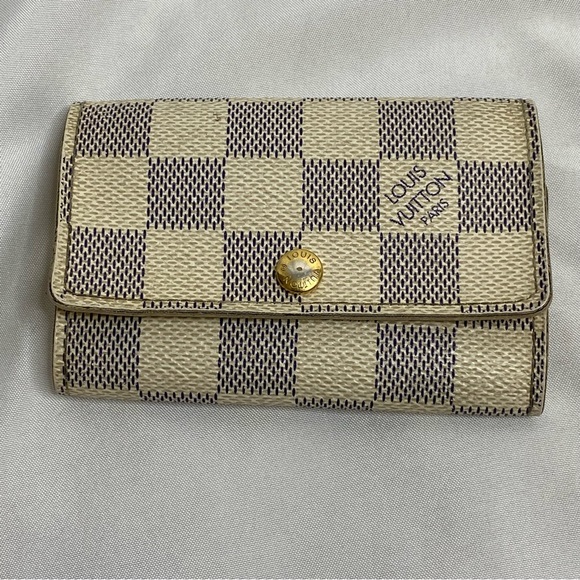 SALE!! Louis Vuitton Pochette Damier Azur with Matching Key Holder Wallet - Picture 5 of 6